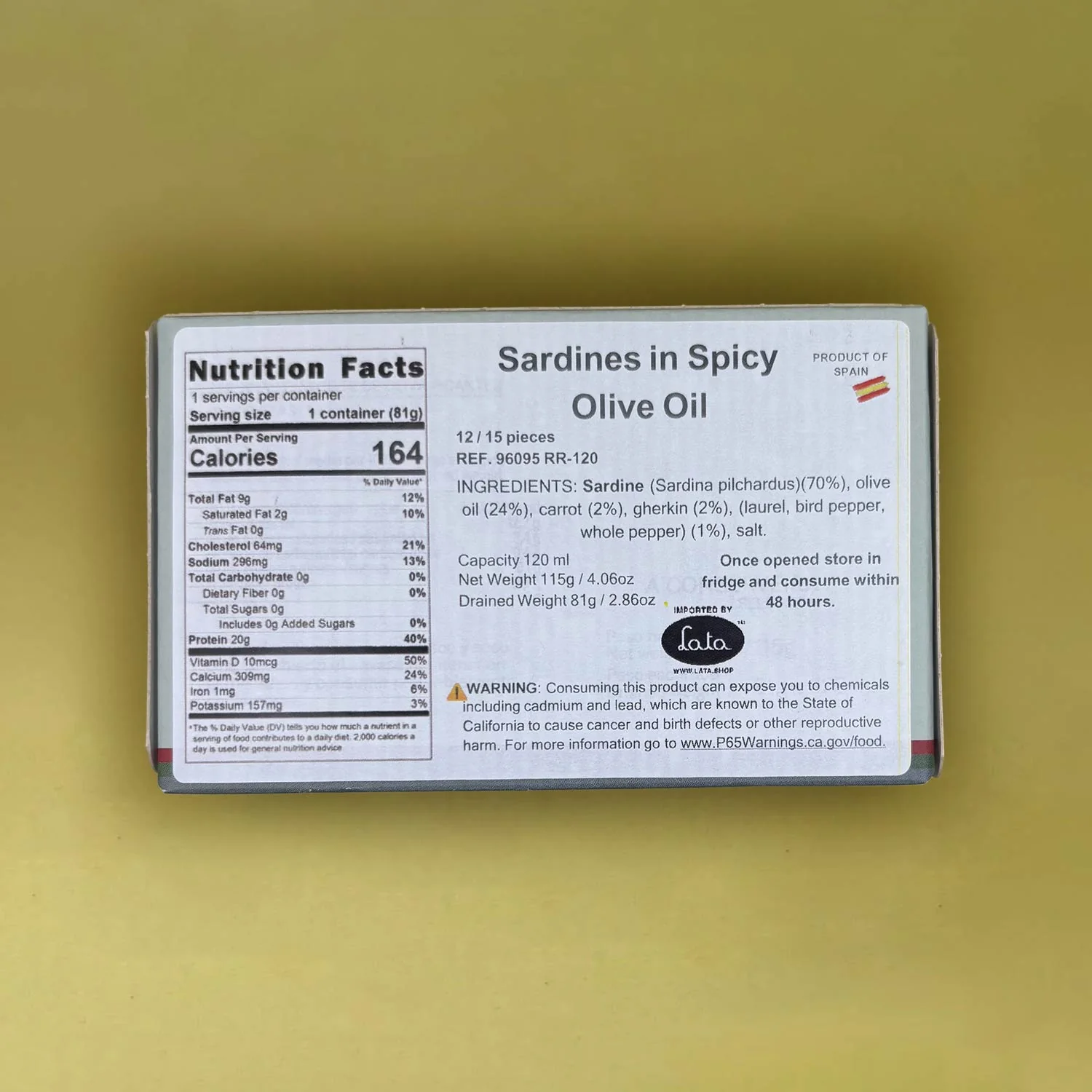 A Conserveira Selección Small Sardines in Spicy Olive Oil 12/15 pieces - Image 2