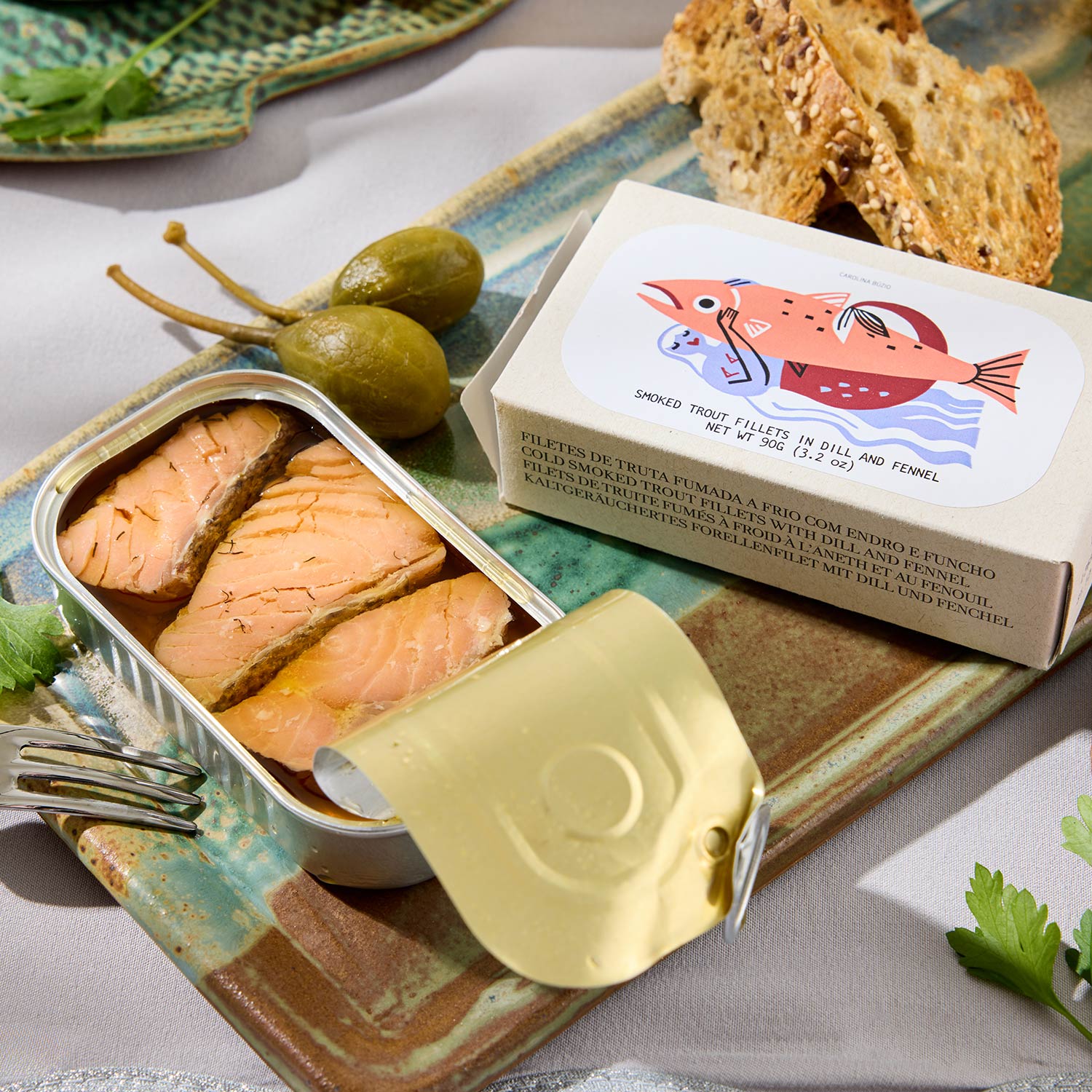José Gourmet Cold-Smoked Trout Fillets in Dill and Fennel - Image 5