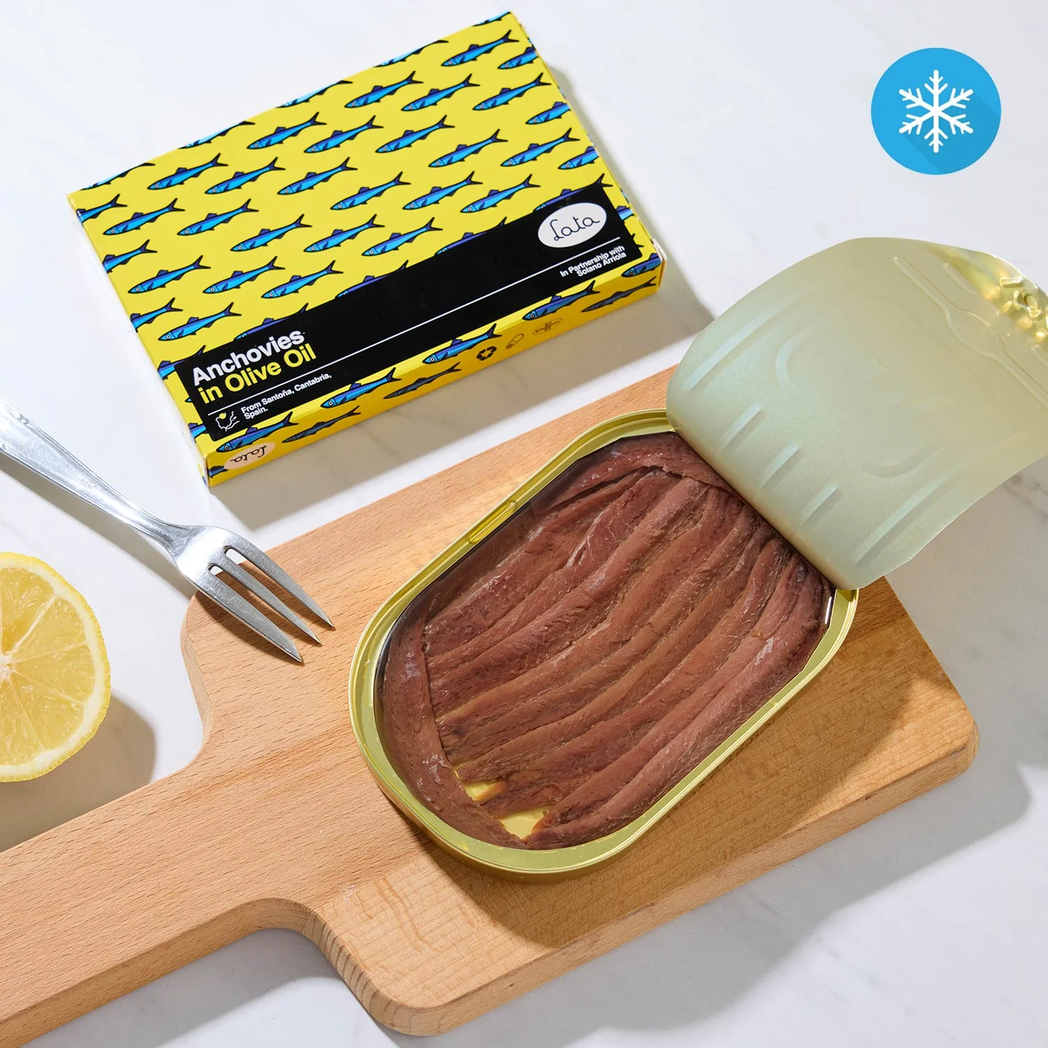 Lata Extra Large Anchovy Fillets in Olive Oil - Image 2