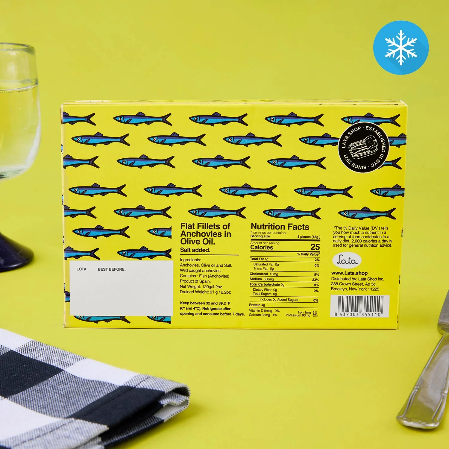 Lata Extra Large Anchovy Fillets in Olive Oil - Image 3