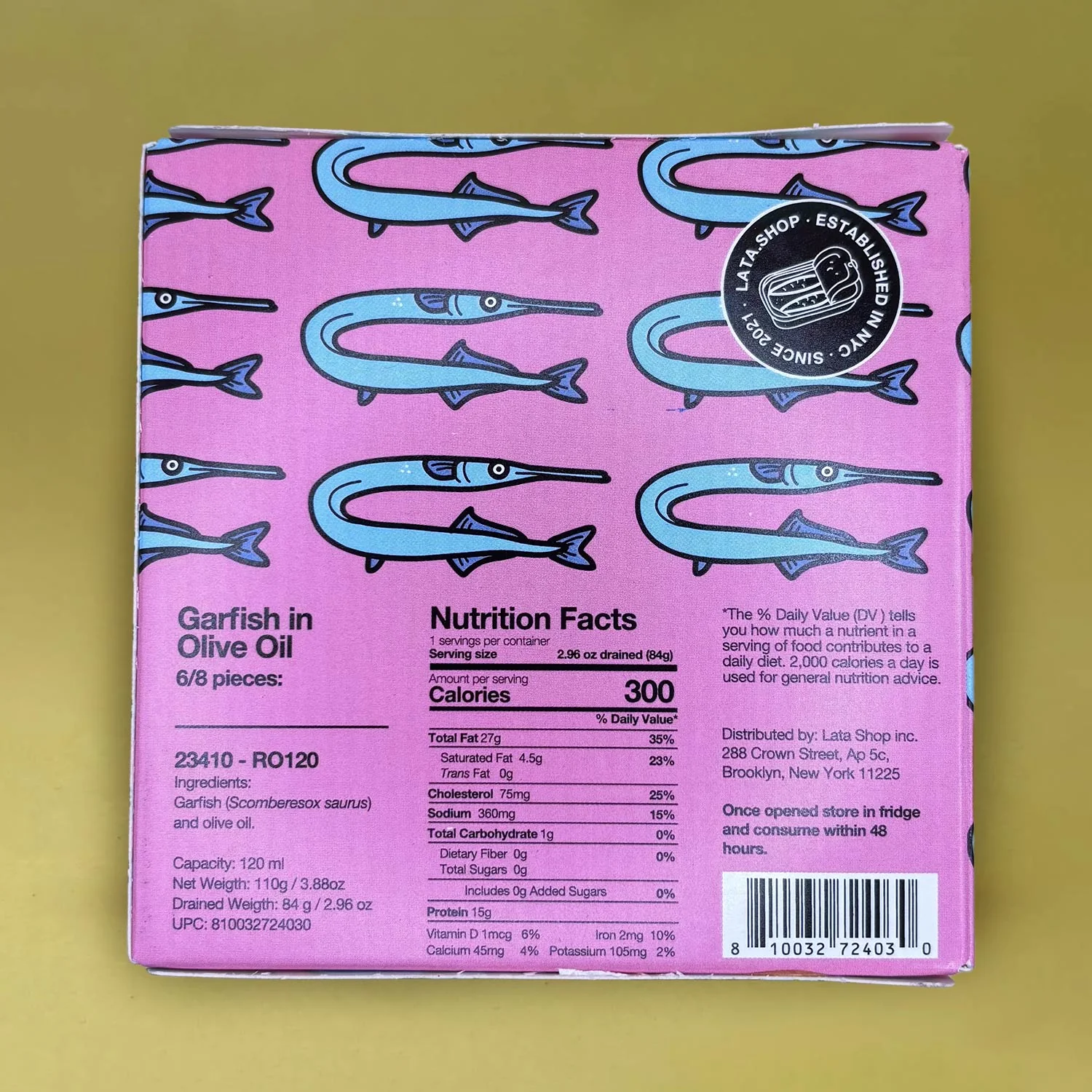 Lata Garfish in Olive Oil - Image 6