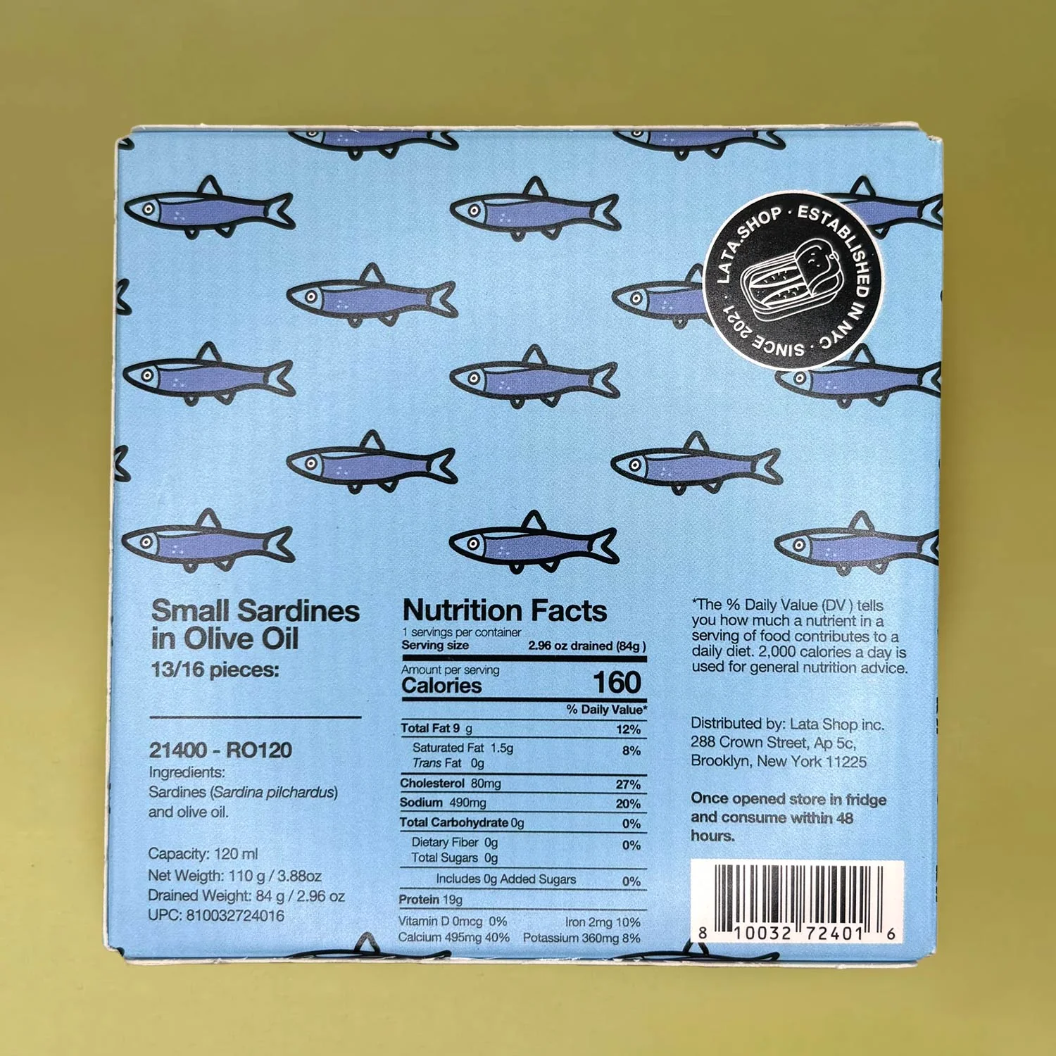 Lata Small Sardines in Olive Oil - Image 3