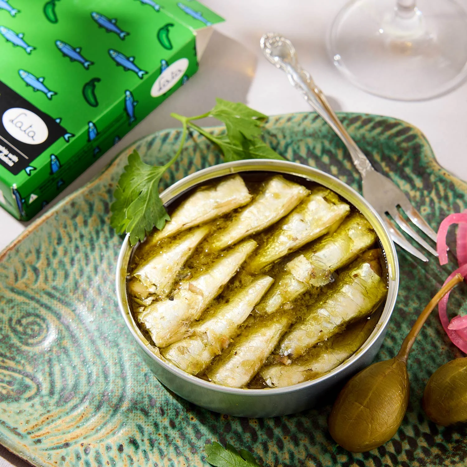 Lata Small Sardines in Oil with Jalapeños - Image 4