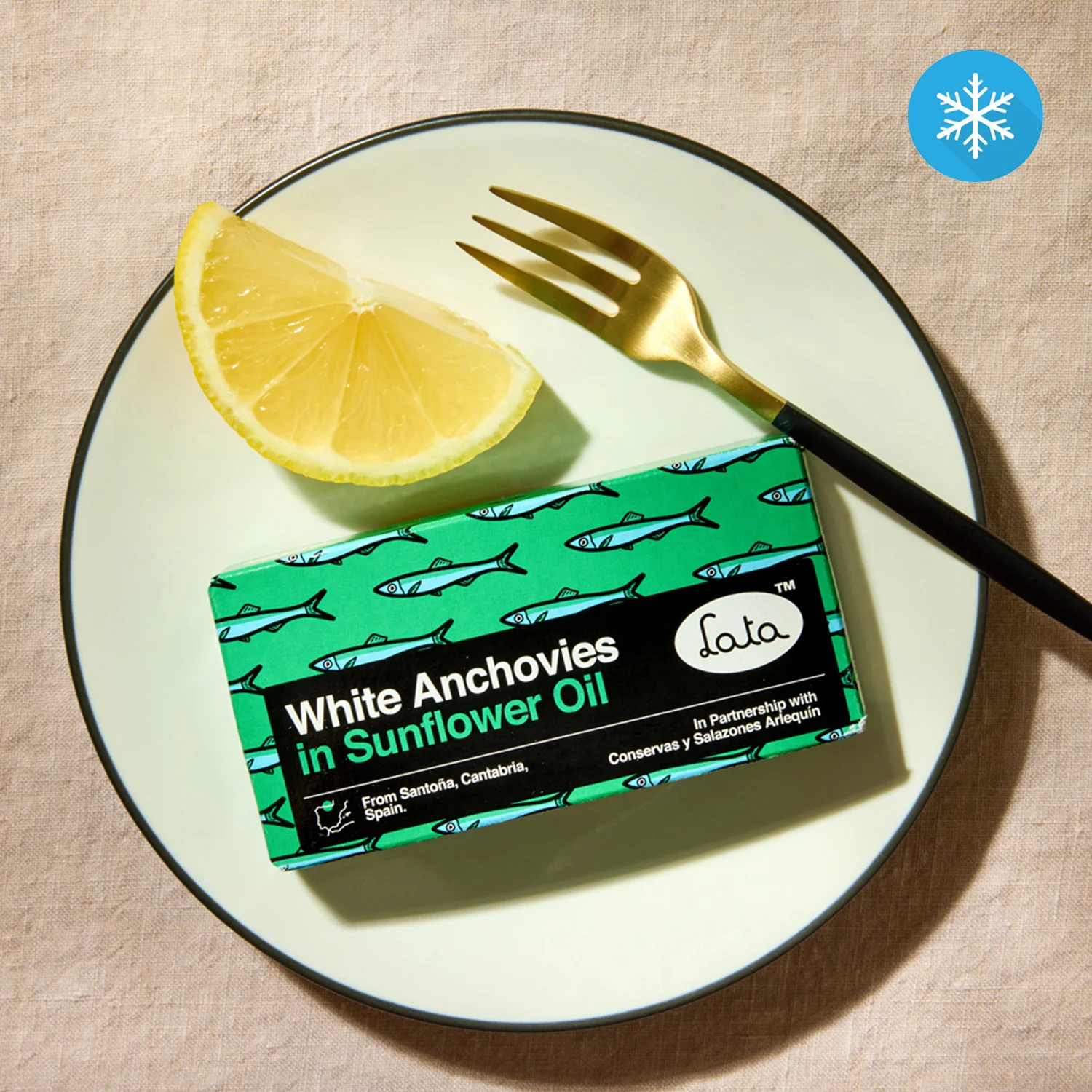 Lata White Anchovies (Boquerones) in Sunflower Oil - Image 3