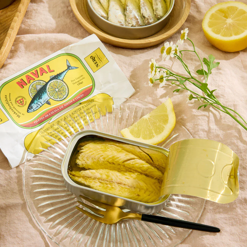 Naval Mackerel Fillets with Lemon in Olive Oil - Image 2