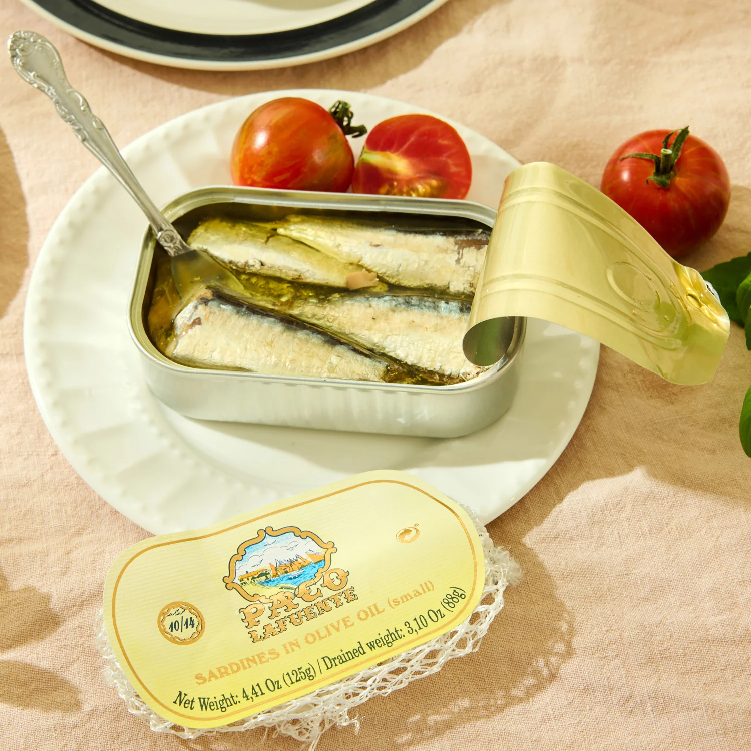 Paco Lafuente Small Sardines in Olive Oil 10/14 - Image 2