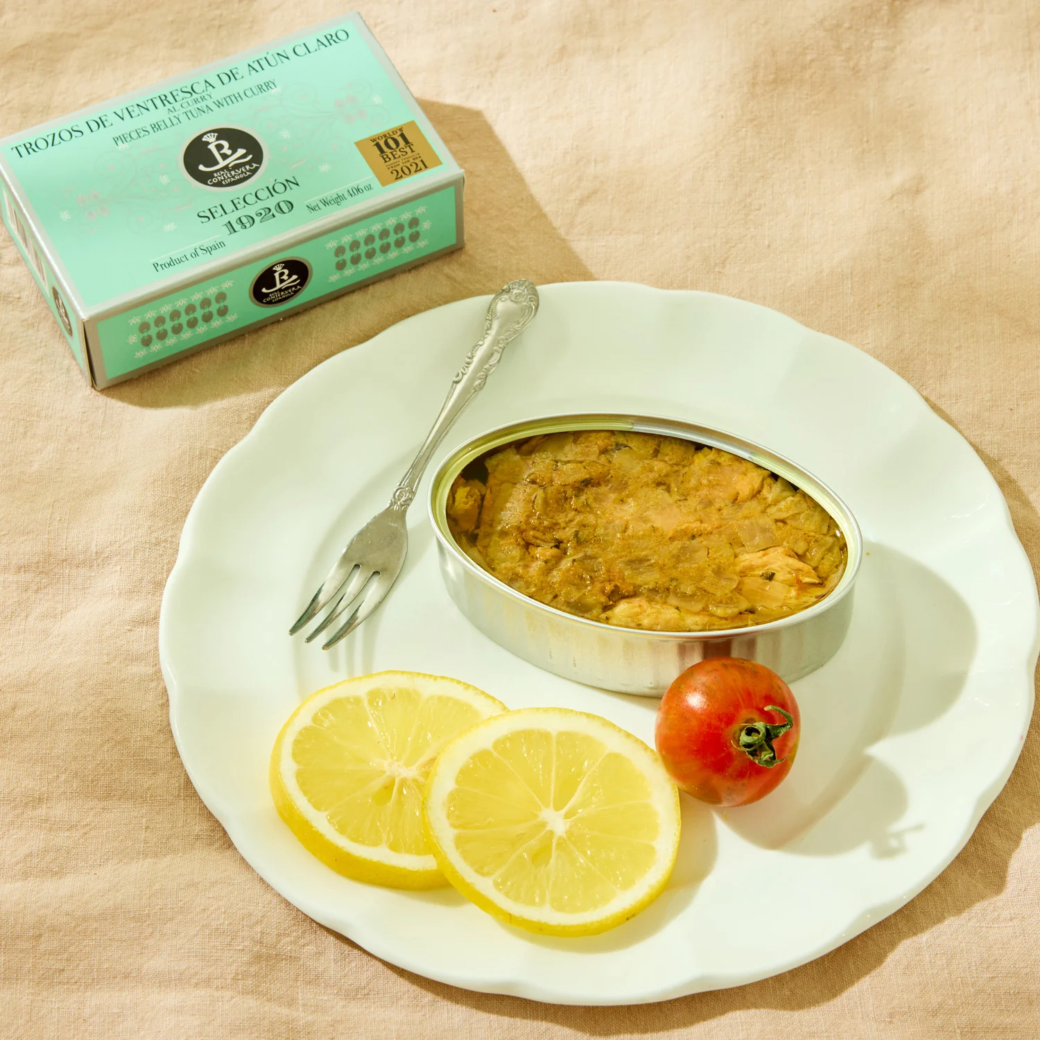 Real Conservera Española Light Tuna Belly Pieces with Curry - Selección 1920 - Image 2