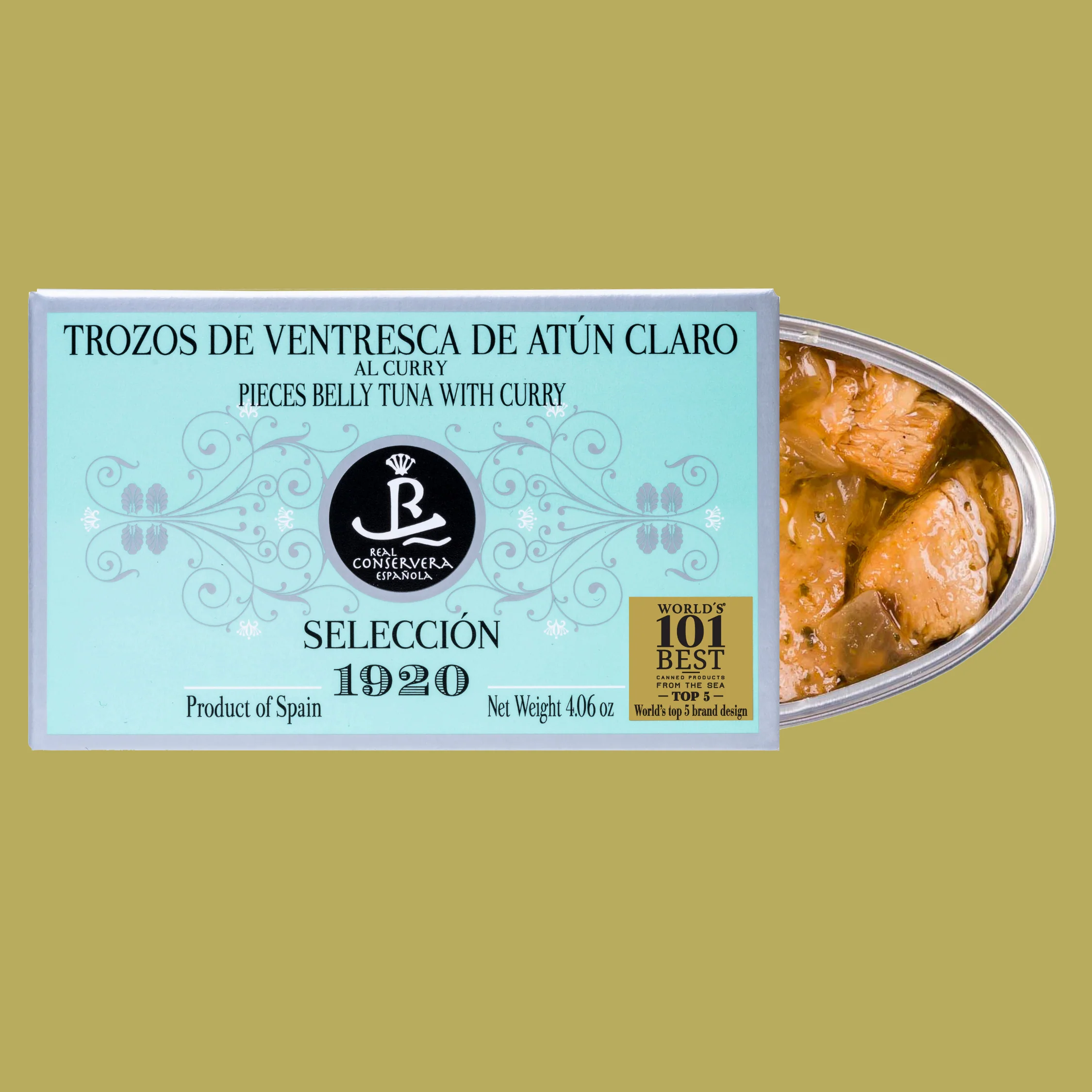 Real Conservera Española Light Tuna Belly Pieces with Curry - Selección 1920 - Image 3